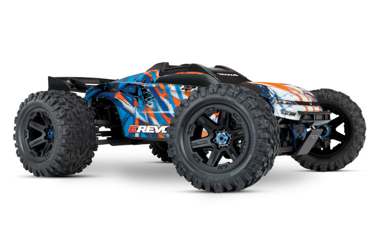 Радиоуправляемая автомодель TRAXXAS E-Revo 1/10 VXL (6S / 4WD / TSM / ОРАНЖЕВАЯ) артикул TRA86086-4-OR
