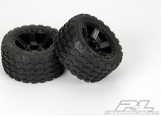 Колеса в сборе Proline Racing USA (СКЛЕЕННЫЕ, 108x54mm) трак 1/10 - Dirt Hawg 2.8" (ХЕКС 12ММ) артикул PL1175-12
