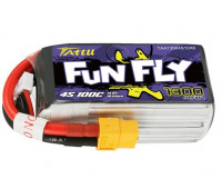 Аккумулятор GensAce Li-Po 14,8B ~ 1300 mAh, 100С (4S1P, Разъем: XT60, Размеры: 73*35*28 мм) артикул TAA13004S10X6