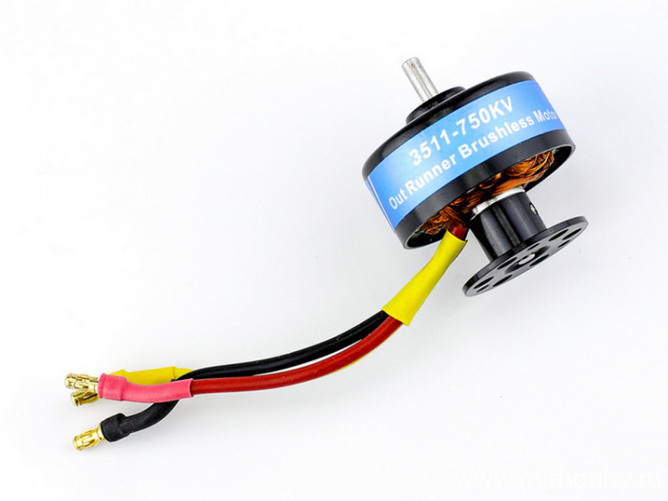 Мотор бесколлекторный 3511-750KV для самолета Top RC Blazer артикул top040202