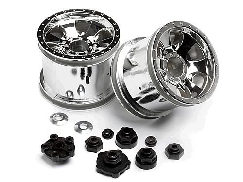 Диски HPI 1/10 - WARLOCK CHROME (2.2in/ 2шт.) артикул HPI-106722