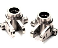 КУЛАКИ ПОВОРОТНЫЕ (silver) ДЛЯ TRAXXAS 1/10 SLASH 4X4 &amp; STAMPEDE 4X4 артикул T8586SILVER