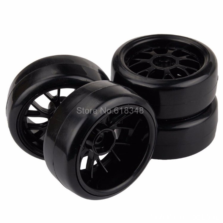 Колеса для дрифт моделей 1/10 (4 шт.) HEX 12mm артикул 10205658