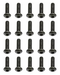 Винт M3x10мм BH Hex (20шт). M3 x 10mm Button Head Hex Screw артикул AS25211
