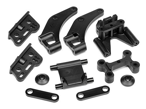 Стойки крепления антикрыла (Trophy Truggy) Rear Brace Bulkhead Mount артикул HPI-101170