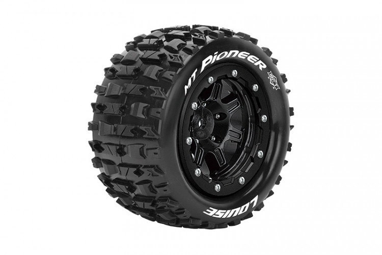 Колёса в сборе LouiseRc MT Pioneer для Traxxas Maxx (1:10, HEX 17mm, 2 шт.) артикул L-T3329SB