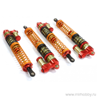 Амортизаторы (красные) XSR10 (4шт) для HPI Savage X 4.6 2011, Flux &amp; Savage XL артикул  C25153RED
