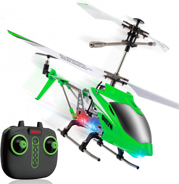 Радиоуправляемый вертолет Syma S107H Green 2.4G с функцией зависания артикул SYMA-S107H-GREEN