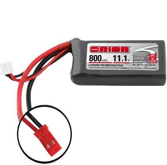 Аккумулятор Team Orion Li-Po 11.1 (3S) 800mah 50C JST plug ORI60131