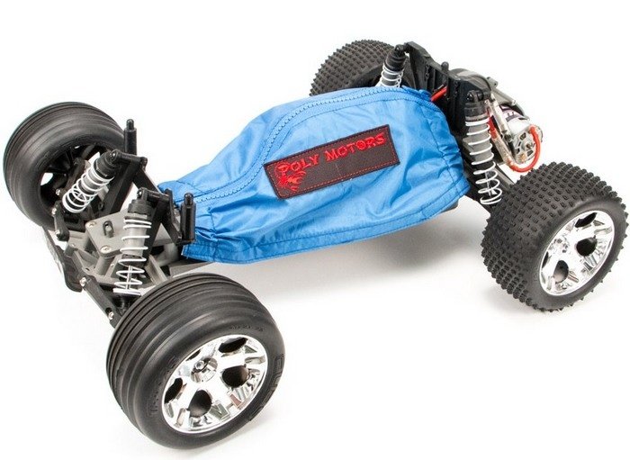 Polymotors Зимний чехол для Traxxas Rustler 1:10 (синий) артикул PolyM-CovRU01Blu