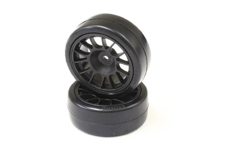 Drift Tire Rear (14-Spoke/Black/24mm/2шт.) артикул FAT306BK