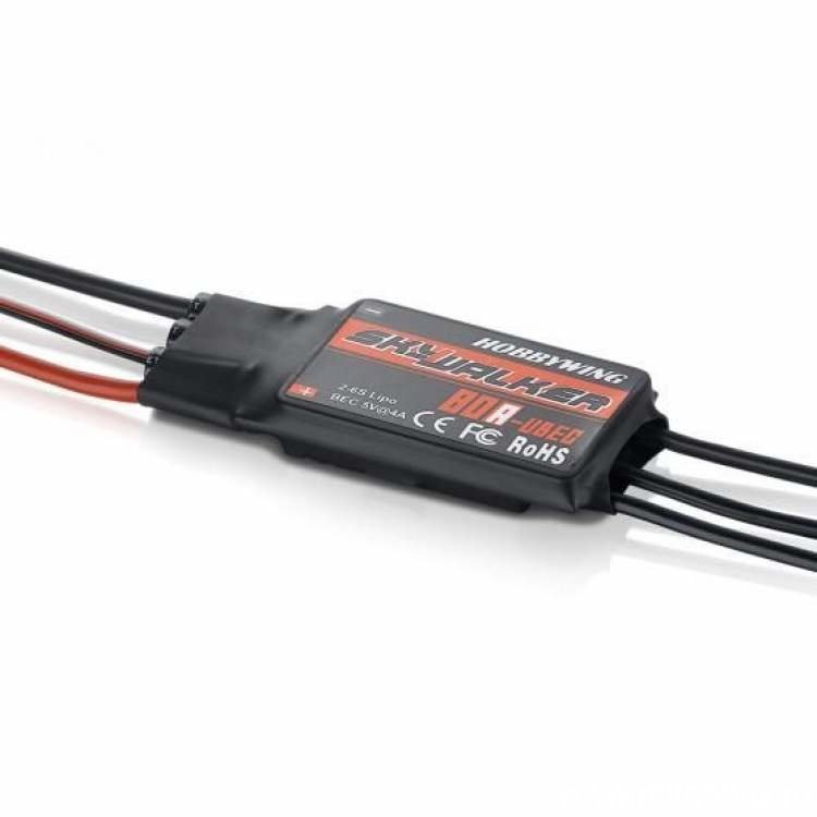 Бесколлекторный регулятор SkyWalker 80A UBEC для самолётов артикул HW-30216200