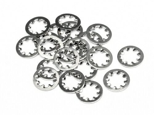 Шайбы с фиксацией M4 (20шт) [LOCKING WASHER M4] артикул HPI-96704