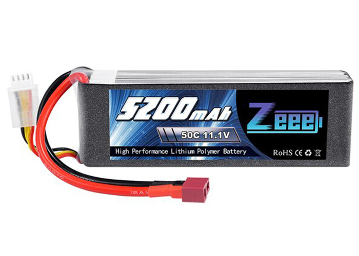 Аккумулятор Zeee Power 3s 11.1v ~ 5200mah (50C), разъём T-Plug, SOFT case (138x43x26.5mm) артикул zeee-5200-3s-50c-T