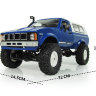 Внедорожник синий 1/16 электро - RC Military Truck Buggy Crawler артикул WPLC-24-Blue