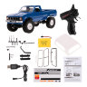 Внедорожник синий 1/16 электро - RC Military Truck Buggy Crawler артикул WPLC-24-Blue