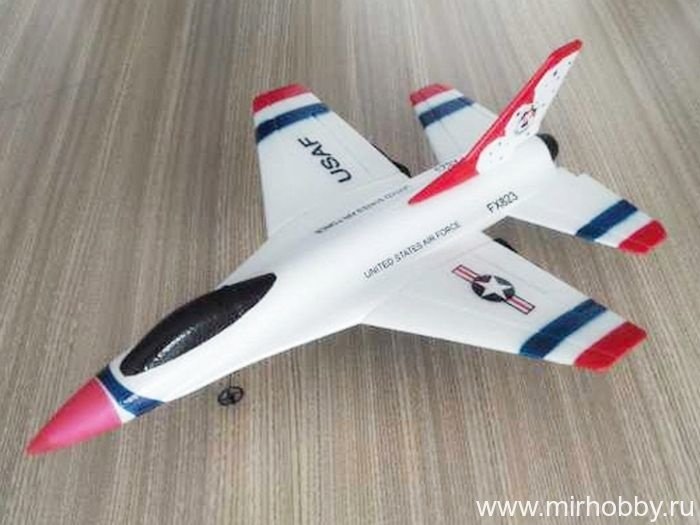 Р/У самолет CTF F16 Thunderbirds FX-823 290мм 2.4G EPP Gyro RTF (с гироскопом)