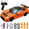 Радиоуправляемая машина для дрифта Nissan 350Z (19 см, 15 км/ч, сменные колеса, фишки) артикул SC24A05