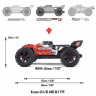 Радиоуправляемая автомодель Arrma Kraton 4S V2 BLX RTR 1/10 4WD Brushless Monster Truck (Green) артикул ARA4408V2T4