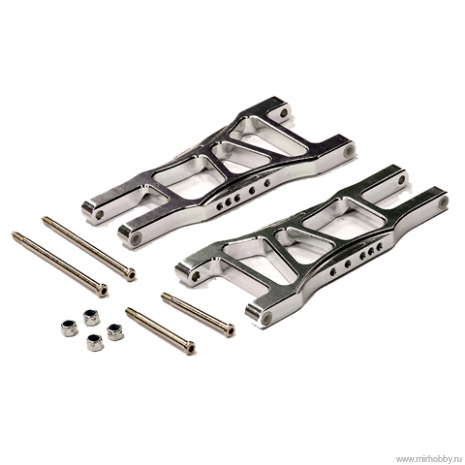 Рычаги задние (silver) для Traxxas Stampede и Rustler артикул T7949SILVER