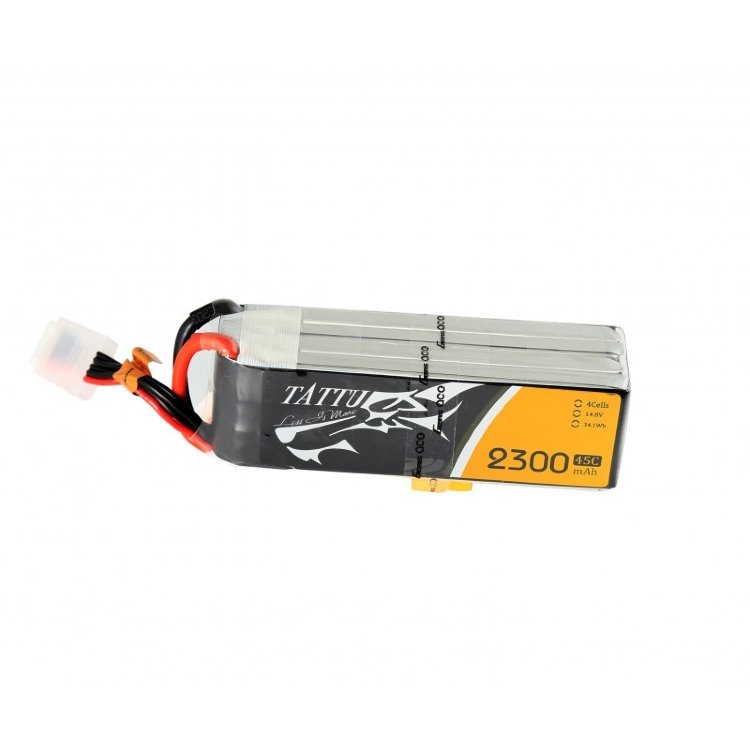 Аккумулятор Li-Po - 14.8В 2300мАч 45C (4S1P, XT60) артикул TA-45C-2300-4S1P-XT60