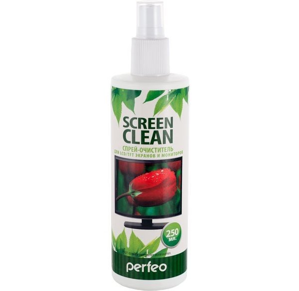 Очищающий спрей Perfeo "Screen Clean" для LCD/TFT экранов и мониторов, 250 мл. артикул PF-S/SC-250