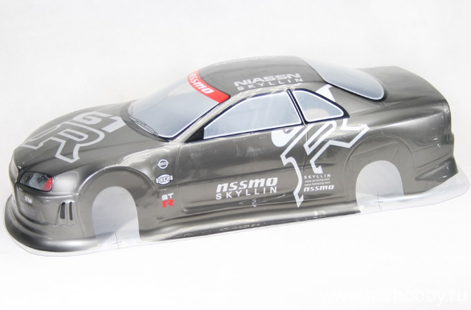 Кузов Nissan Skyline GTR R34 для дрифт моделей HSP 1/10 (200mm) артикул HSP12392