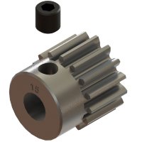 Пиньон ARRMA 15T, 0.8 MOD (под вал 5мм, материал: порошковый сплав) артикул AR310424