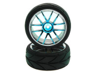 Комплект колес для Himoto Hi5101BL, Голубой Хром