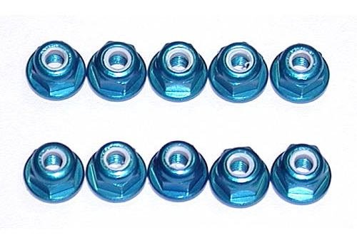 Гайки с фланцем - FT 3MM LOCKNUTS BLUE (10шт) артикул AS25392