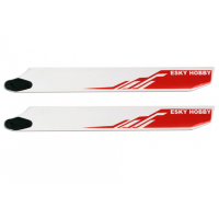 Комплект вертолетных лопастей (red wooden blade 275x32x4.5 Esky Honey Bee King) артикул 001472 (EK4-0004R)