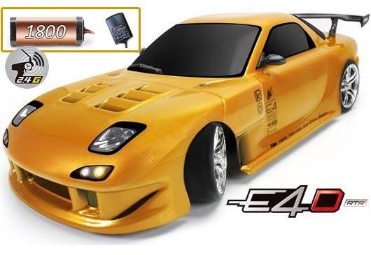 Радиоуправляемая автомодель дрифт 1/10 электро E4D RX7 RTR (2.4ГГц, аккумулятор, З.У.)  артикул TM-503011-RX7-14 