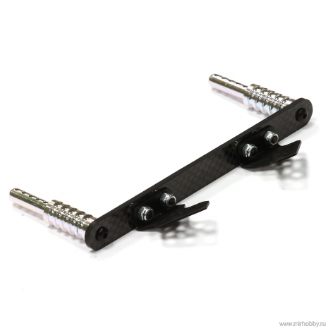 Стойки крепления корпуса передние (silver) 1/10 Traxxas Slash 2WD артикул T8666SILVER