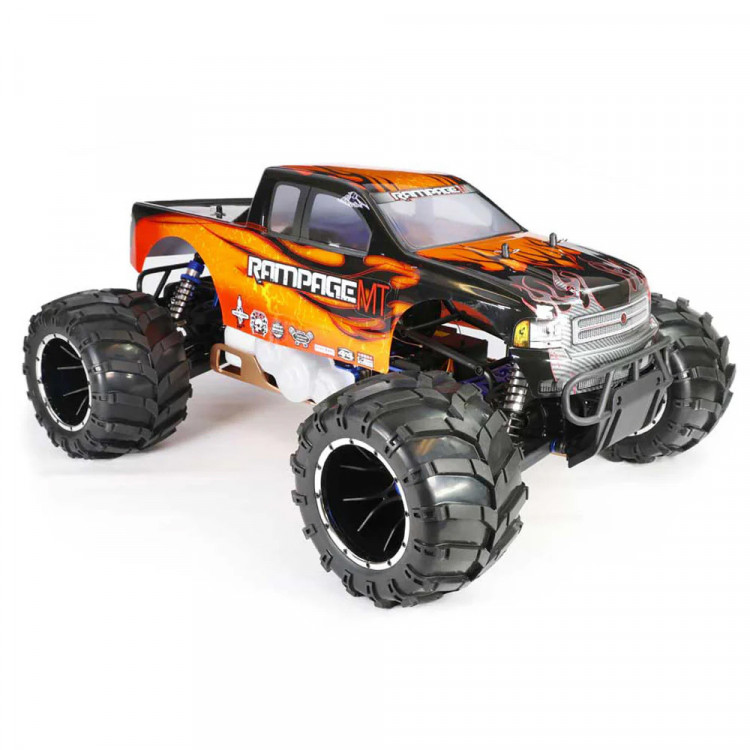 Радиоуправляемый бензиновый монстр-трак HSP Skeleton 4WD 1/5 артикул HSP94050-14050-O