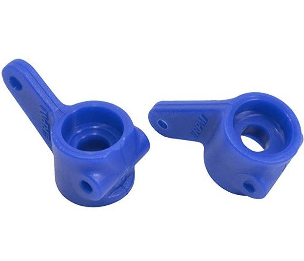 Передние поворотные кулаки RPM "синие" [ Traxxas Front Bearing Carriers ] артикул RPM80375