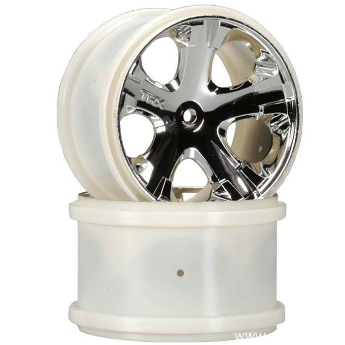 Диски TRAXXAS WHEELS All-Star 2.8'' (chrome) HEX 12mm. размеры: диаметр с бортом 77мм, ширина 49мм артикул TRA3772