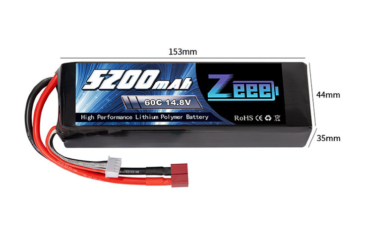 Аккумулятор Zeee Power 4s 14.8v 5200mah 60c SOFT артикул zeee-5200-4s-60c