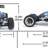 Радиоуправляемая багги Remo Hobby Scorpion Brushless 1/8 (4WD, 2.4G, акб Li-Po 7.4V~4200mAh+З/У) артикул RH8055-BLUE