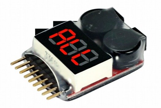 Бортовой тестер-индикатор для LiPo аккумуляторов с бипером (высокоточный (0,01в)) артикул AIII-BC-006