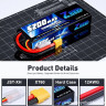 Аккумулятор Zeee Power 3s 7.4V ~ 5200mah, 50c, SOFT, разъём XT60, 12AWG (138x43x25mm) артикул Zeee-5200-2s-50c-XT60