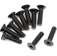 Винты FLAT HEAD M2.5x10mm (HEX SOCKET/10шт.) артикул HPI-107375