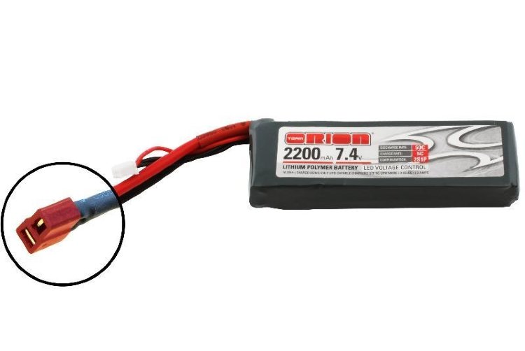 Аккумулятор Team Orion Batteries Li-Po 7,4В(2S) 2200mah 50C SoftCase Deans plug артикул ORI60156 