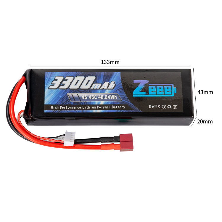 Аккумулятор Zeee Power 4s 14.8v 3300mah 45c SOFT артикул zeee-3300-4s-45c