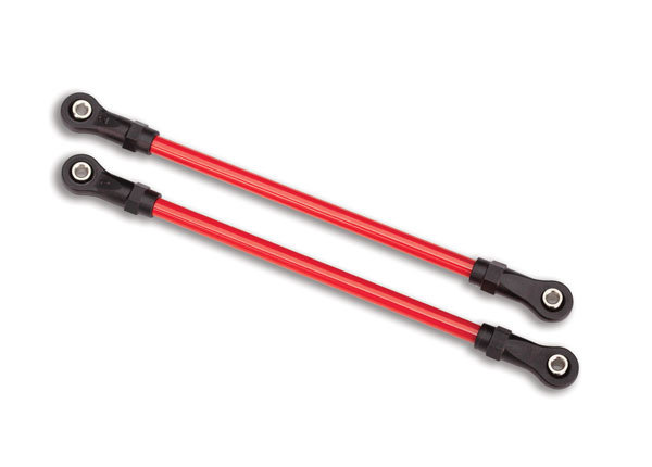 Тяги rear upper, red (2) (5x115mm, powder coated steel) (assembled with hollow balls) (for use with #8140R TRX-4® Long Arm Lift Kit) артикул TRA8142R