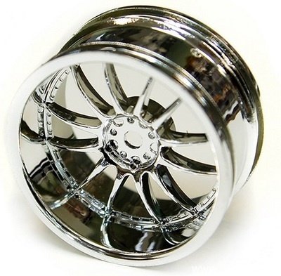 Диски шоссейные 1/10 (silver/ 12 спицевые / HEX 12 mm / 4шт.) артикул AX-2004