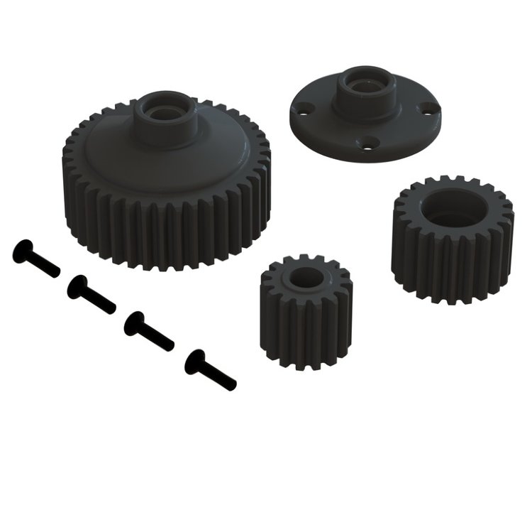 Комплект шестерен ARRMA 1/10 2WD (0.8MOD COMPOSITE GEAR SET) артикул AR310597