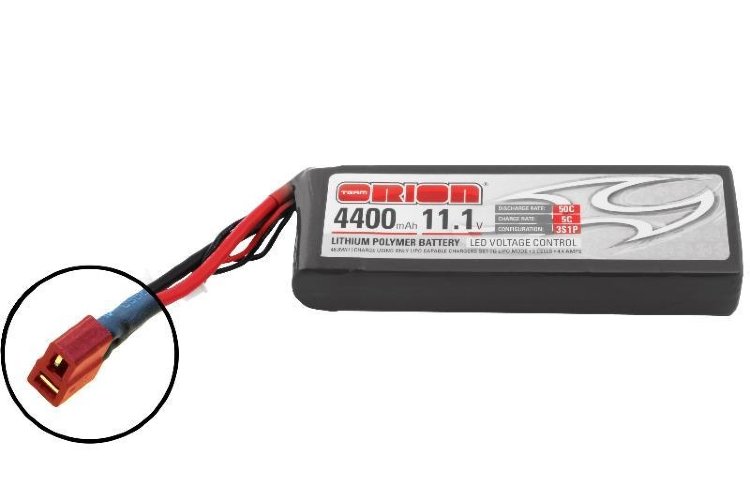 Аккумулятор Team Orion Batteries Li-Po 11,1В (3S) 4400mah 50C SoftCase Deans plug with LED charge status артикул ORI60193