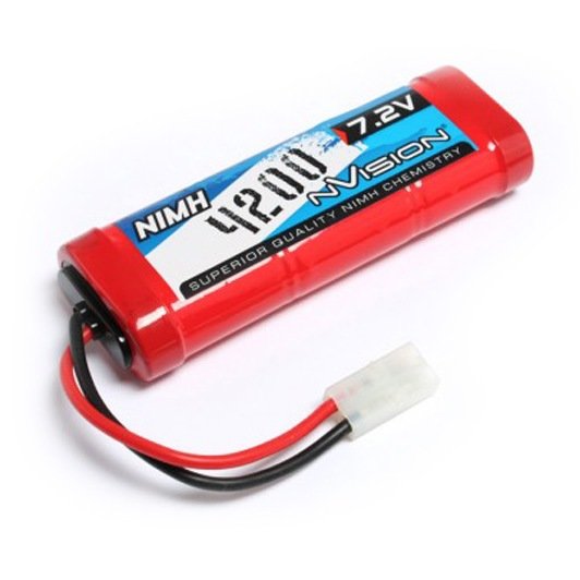 Аккумулятор NiMH 4200 7,2V Stick w/Tamiya Plug 14 AWG артикул NVO1002