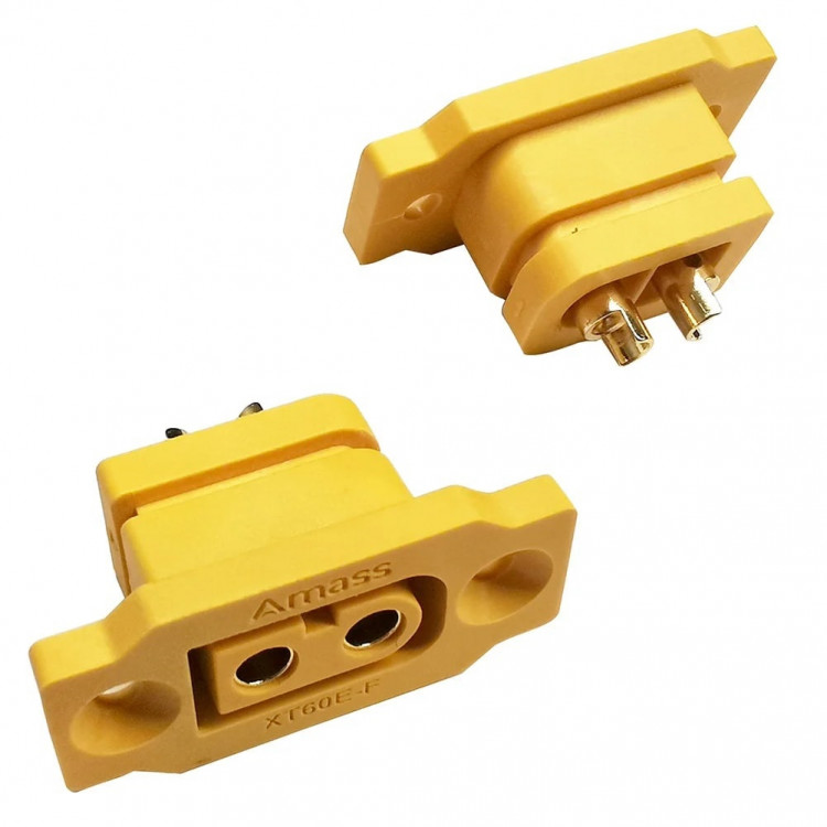 Разъём XT60E-F (Amass) - 3.3mm connector (мама) артикул MRH-XT60E-F