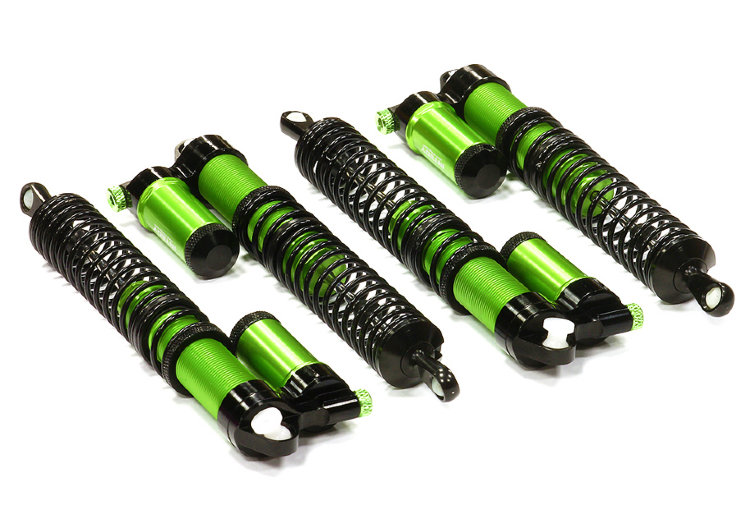 КОМПЛЕКТ АММОРТИЗАТОРОВ (GREEN) HPI SAVAGE X 4.6 2011, FLUX; SAVAGE XL артикул T6723GREEN